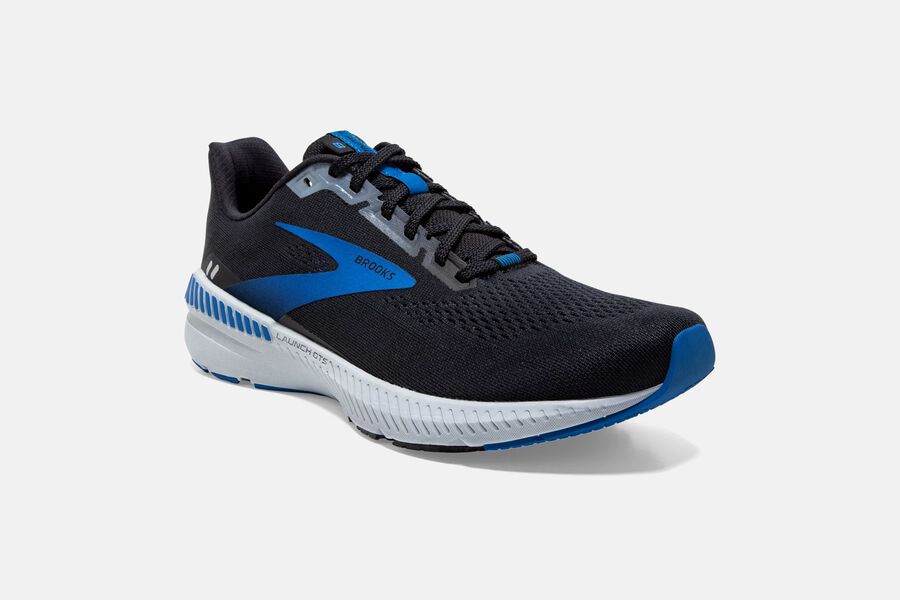 Brooks Running Shoes Mens Black/Grey/Blue - Launch GTS 8 Road - 6790-SBZPG